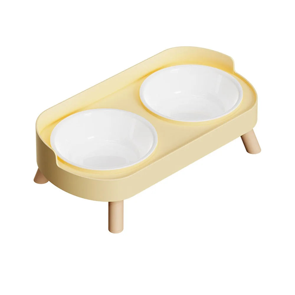 Cats Anti-Spill Double Bowl Set
