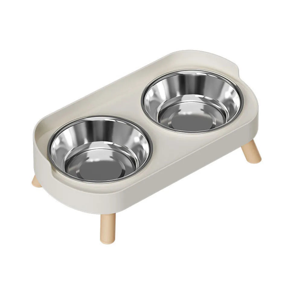 Cats Anti-Spill Double Bowl Set