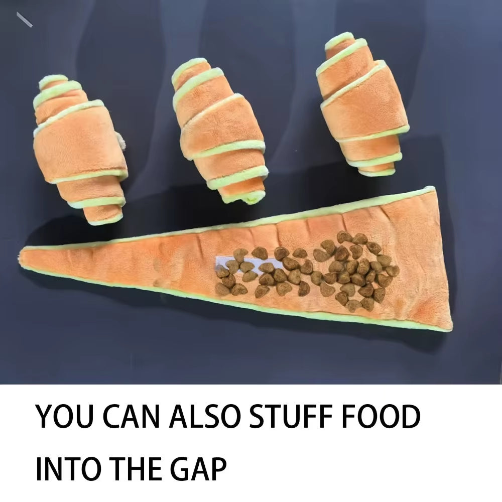 Croissant-Shaped Dog Chew Toy