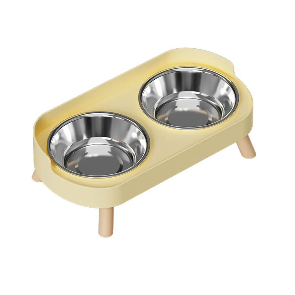 Cats Anti-Spill Double Bowl Set