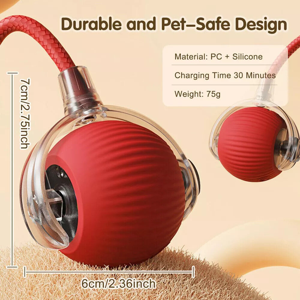 Automatic Rolling Ball Smart Cat Dog Toy Electric Pet Interactive Self-Moving
