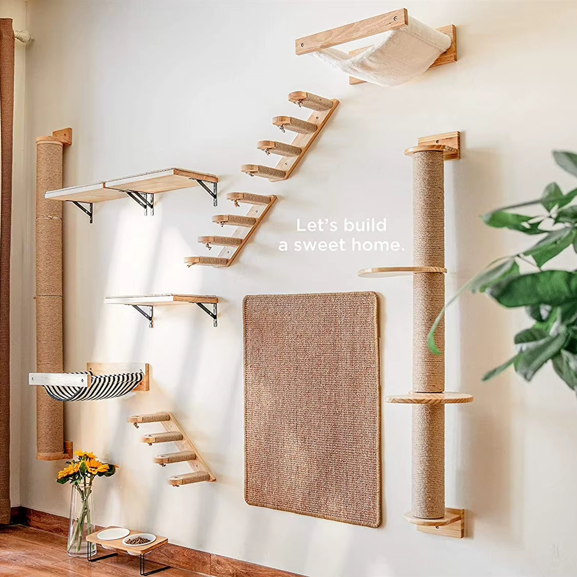 Wall-Mounted Cat Hammock Bed