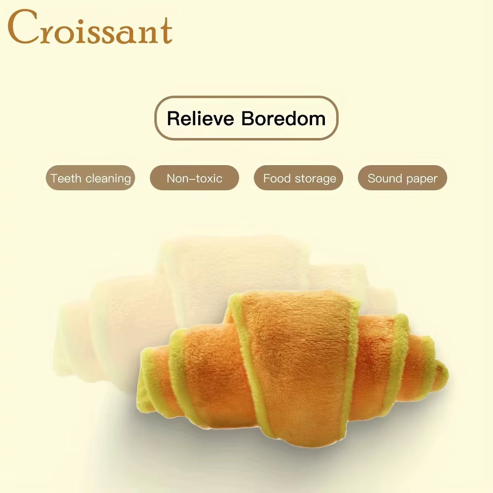 Croissant-Shaped Dog Chew Toy