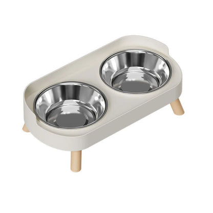 Cats Anti-Spill Double Bowl Set