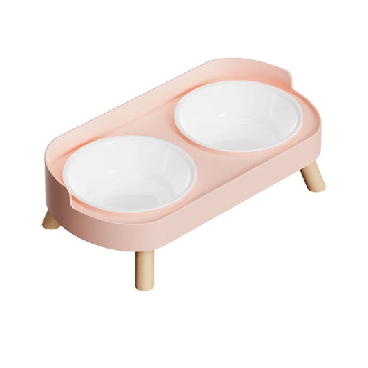 Cats Anti-Spill Double Bowl Set