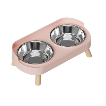Cats Anti-Spill Double Bowl Set