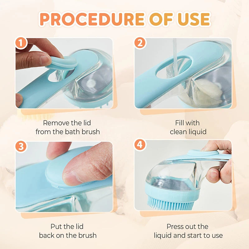 2-In-1 Pet Bath Brush